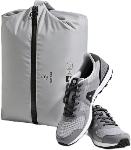 Schuhbeutel reise grau - schuhbeutel,